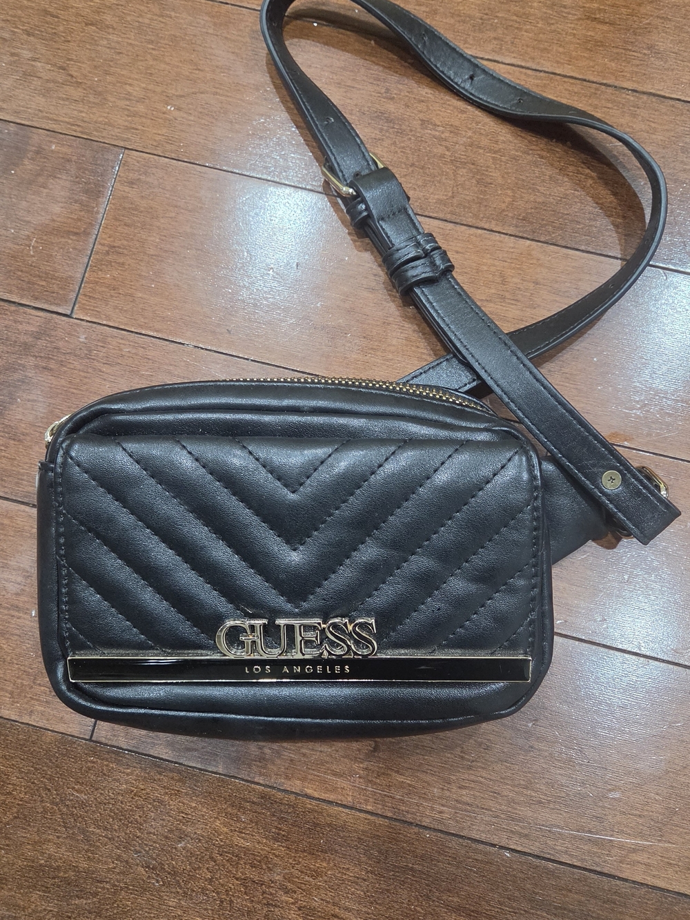 Black Quilted Crossbody Bag - Sleek Leather Shoulder Bag